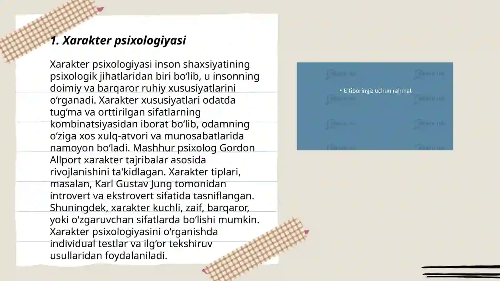 Xarakter psixologiyasi 3