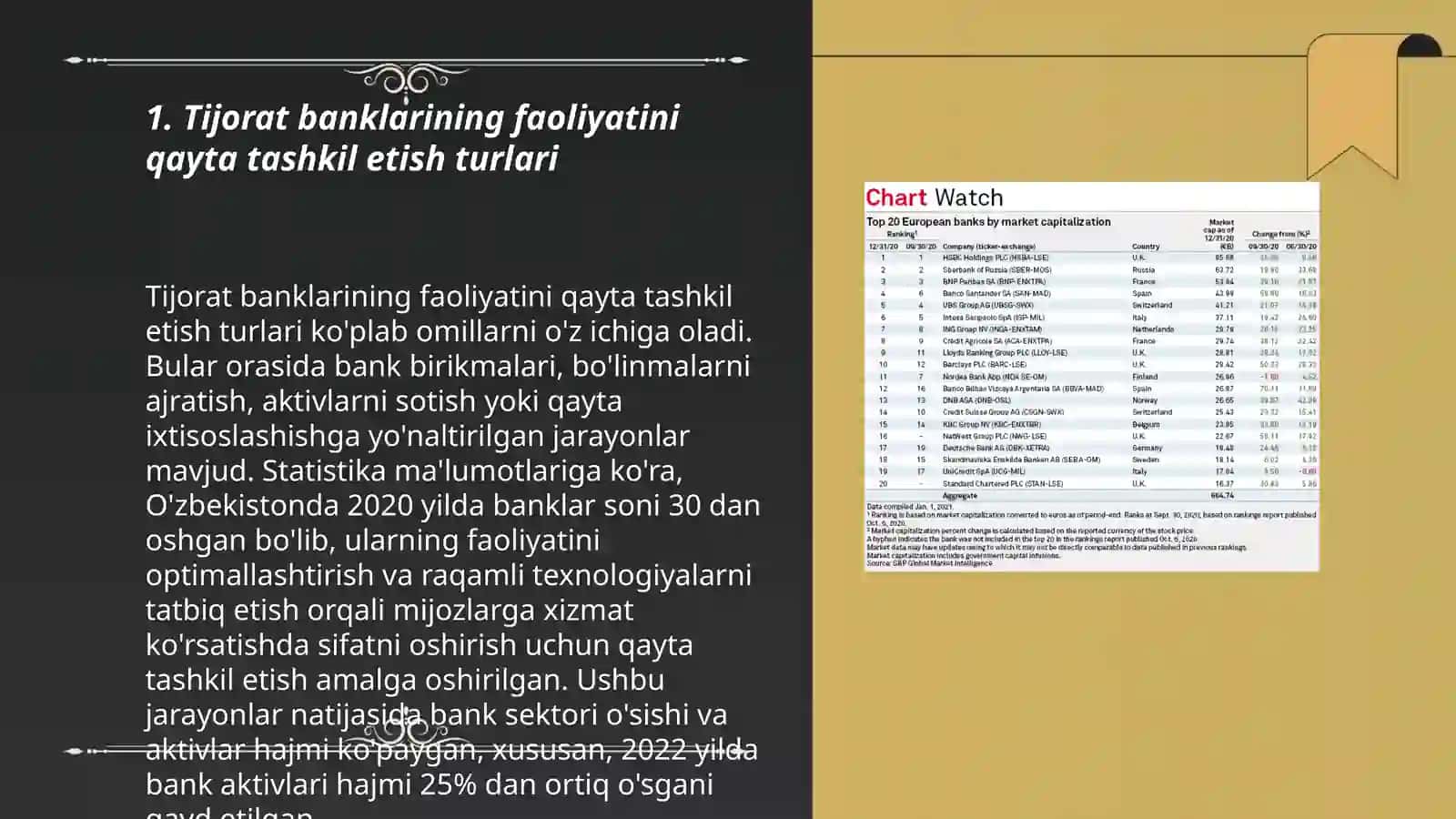 Tijorat banklari faoliyatini qayta tashkil etish shakillari 3