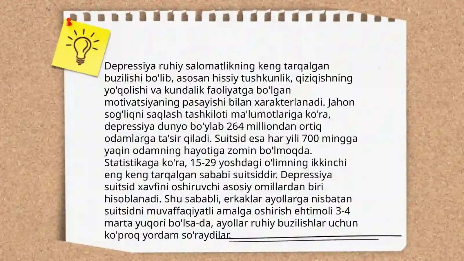 Depressiya va suitsid muammosi 3