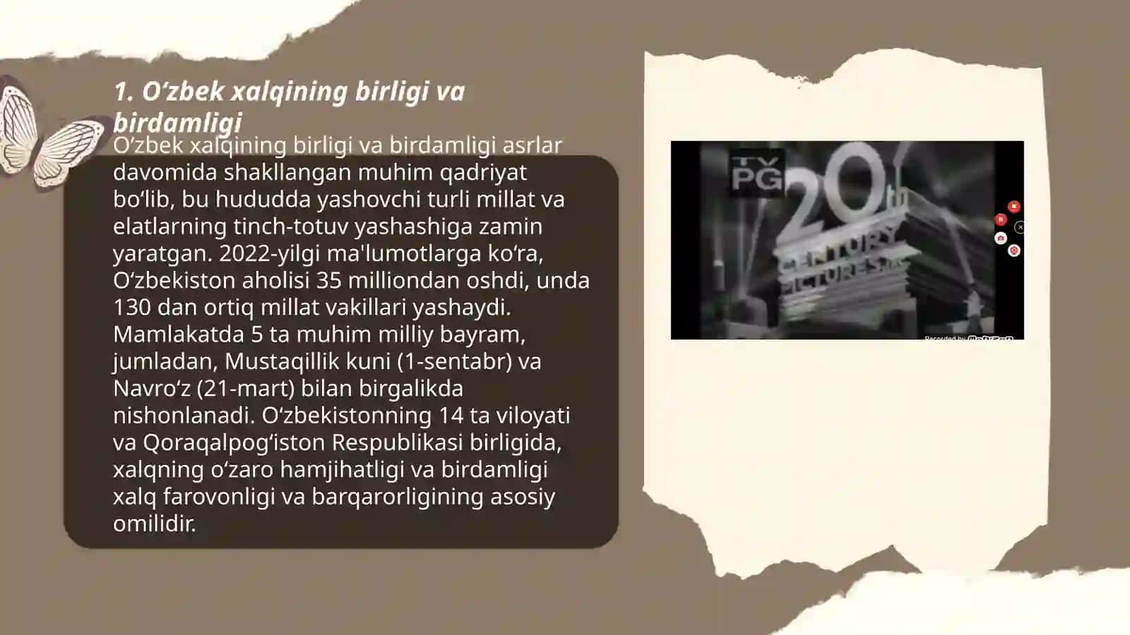 O'zbek xalqining birligi va birdamligi 3