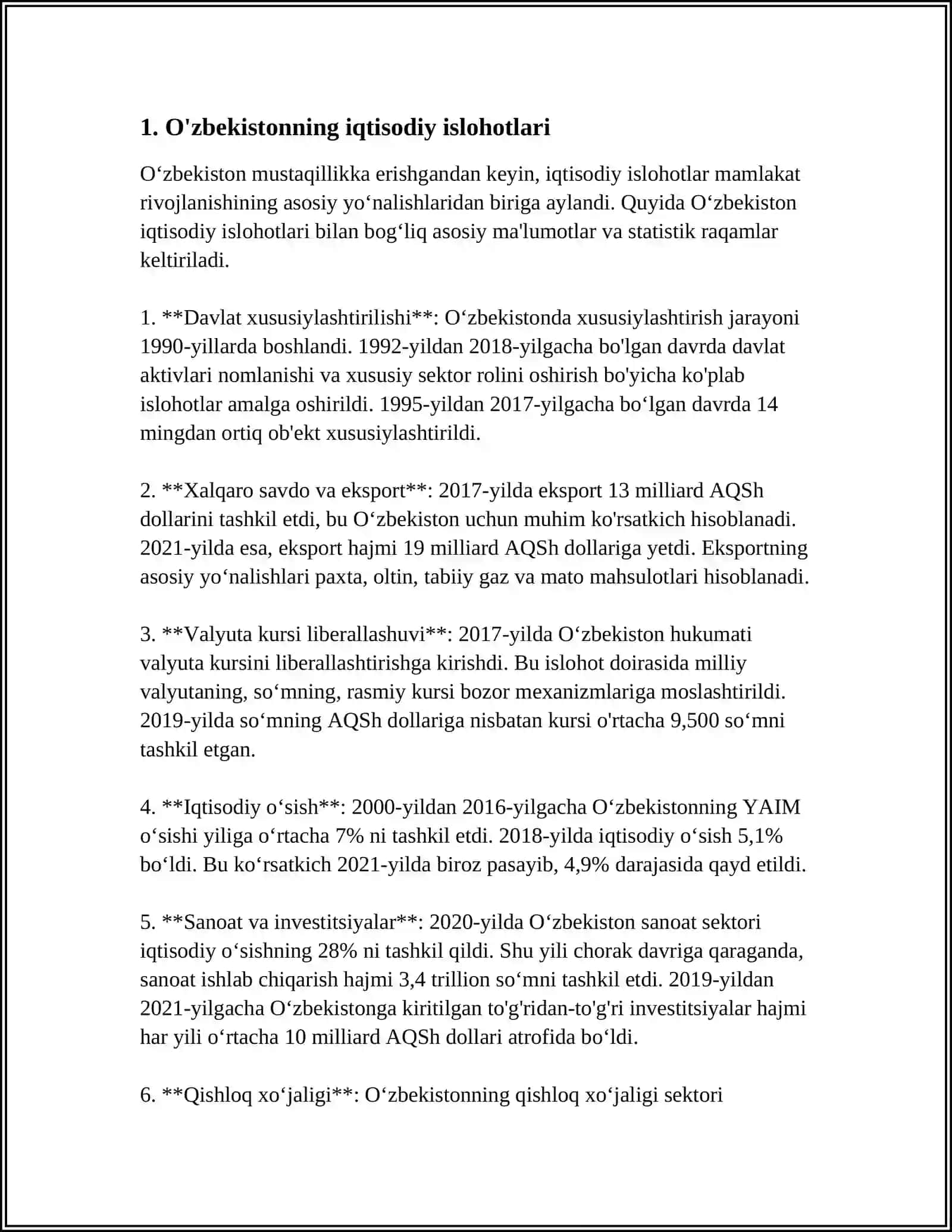 O’ZBEKISTON RESPUBLIKASI MAMURIY BUYURUQBOZLIK TIZIMIDAN BOZOR MUNOSABATLARIGA O’TISH DAVRI KONSEPSIYASI 3