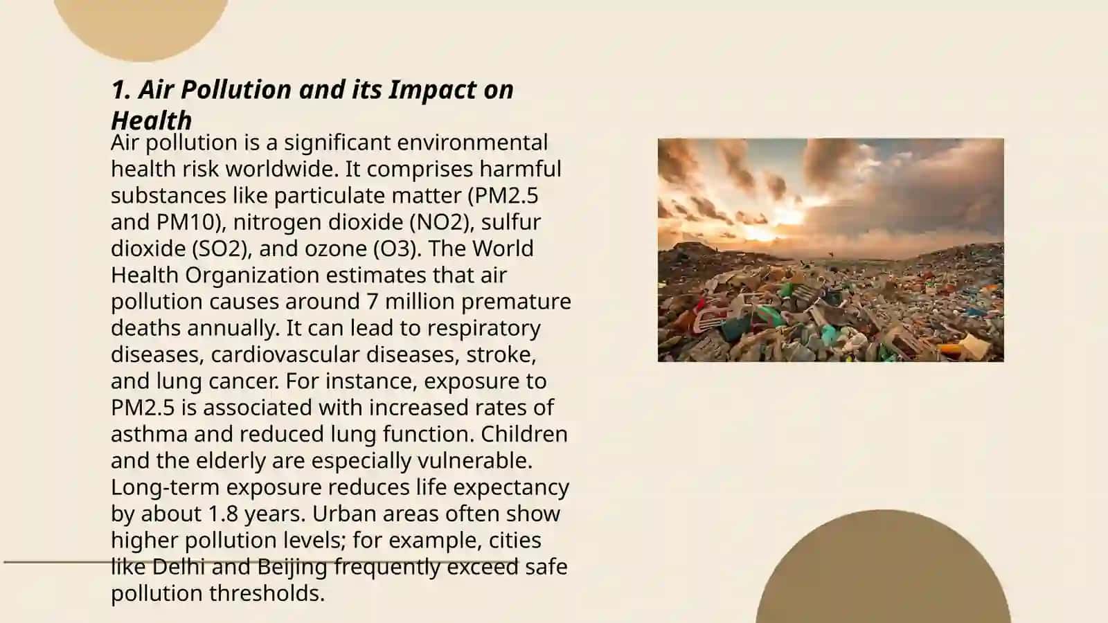 Air Pollution and its Impact on Health 3
