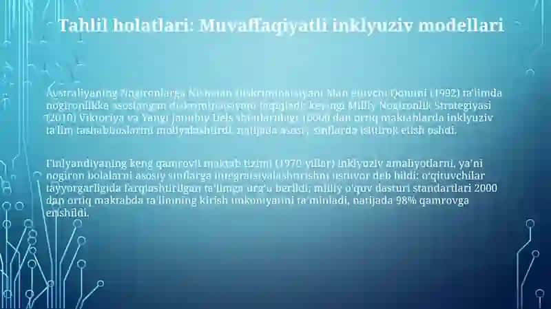 Inklyuziv talimni joriy qilish buyicha chet el tajribalari 3