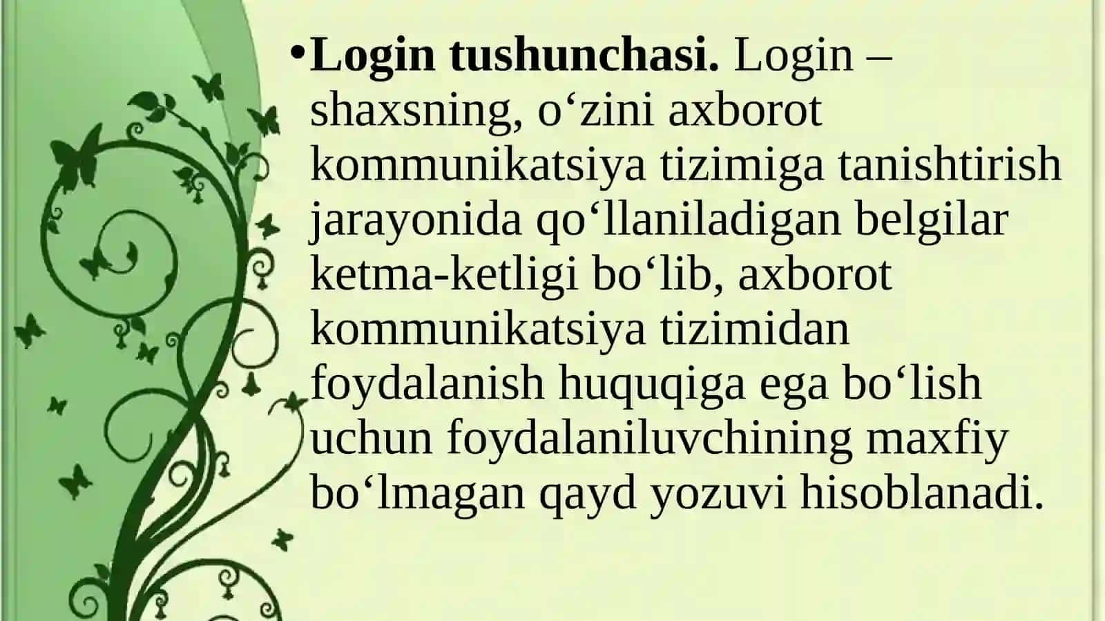 9-Mavzu: Axborot xavfsizligini ta’minlashning g‘oyaviy-nazariy asoslari 3