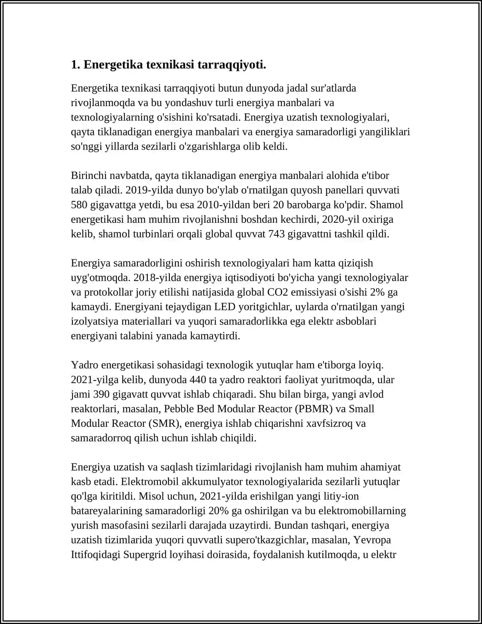TEXNIKA TARRAQIYOTIDA ENERGETIKANING O'RNI 3