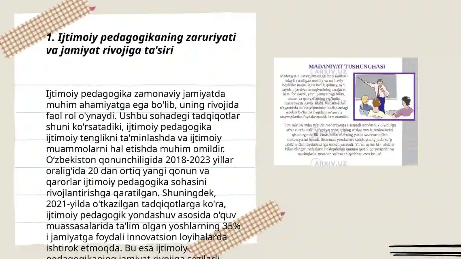 Ijtmoiy pedagogika va pedagogik sotsiologiya 3