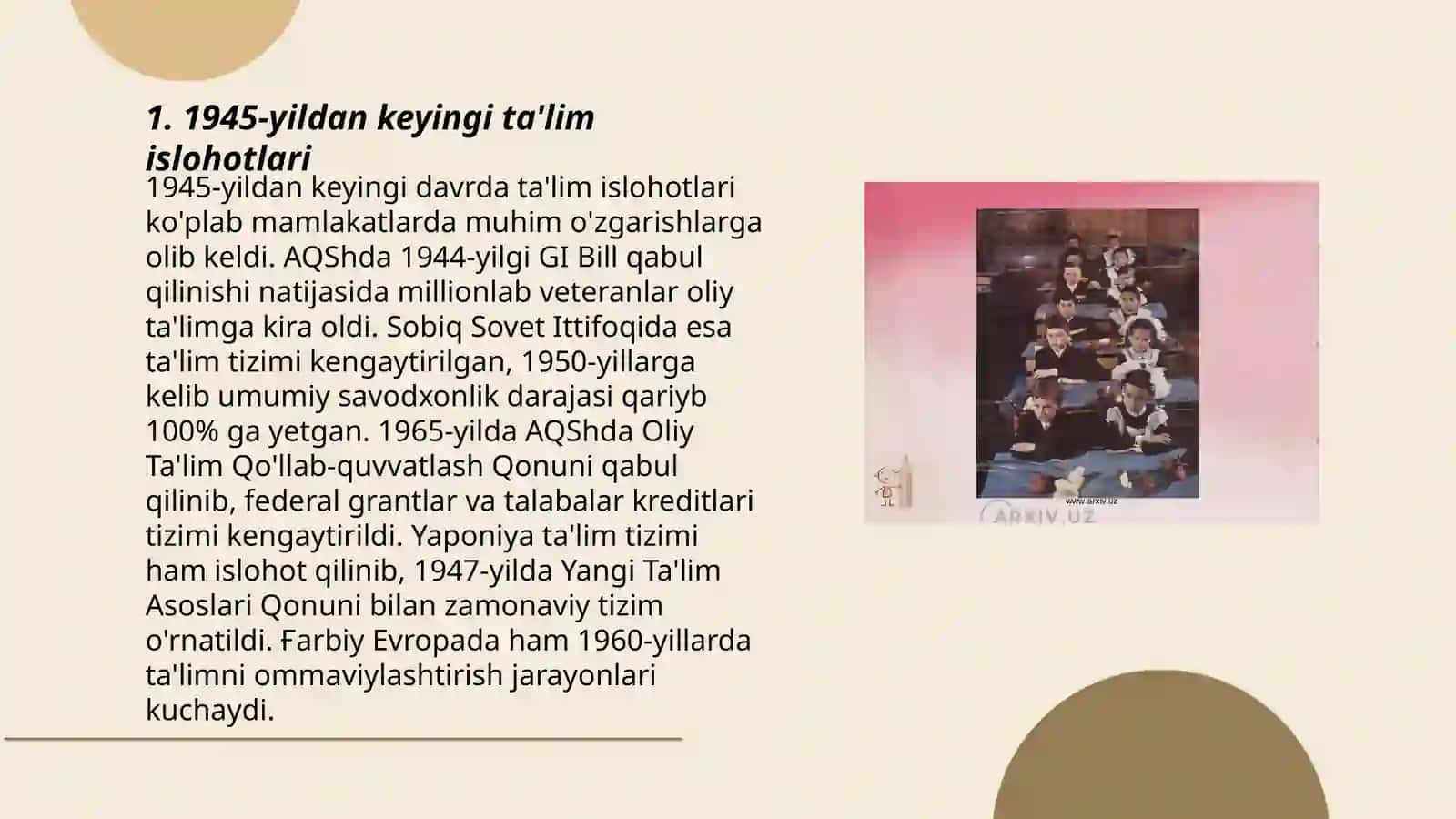 O'zbekistonda maktab va pedagogika fanining taraqqiyoti 3