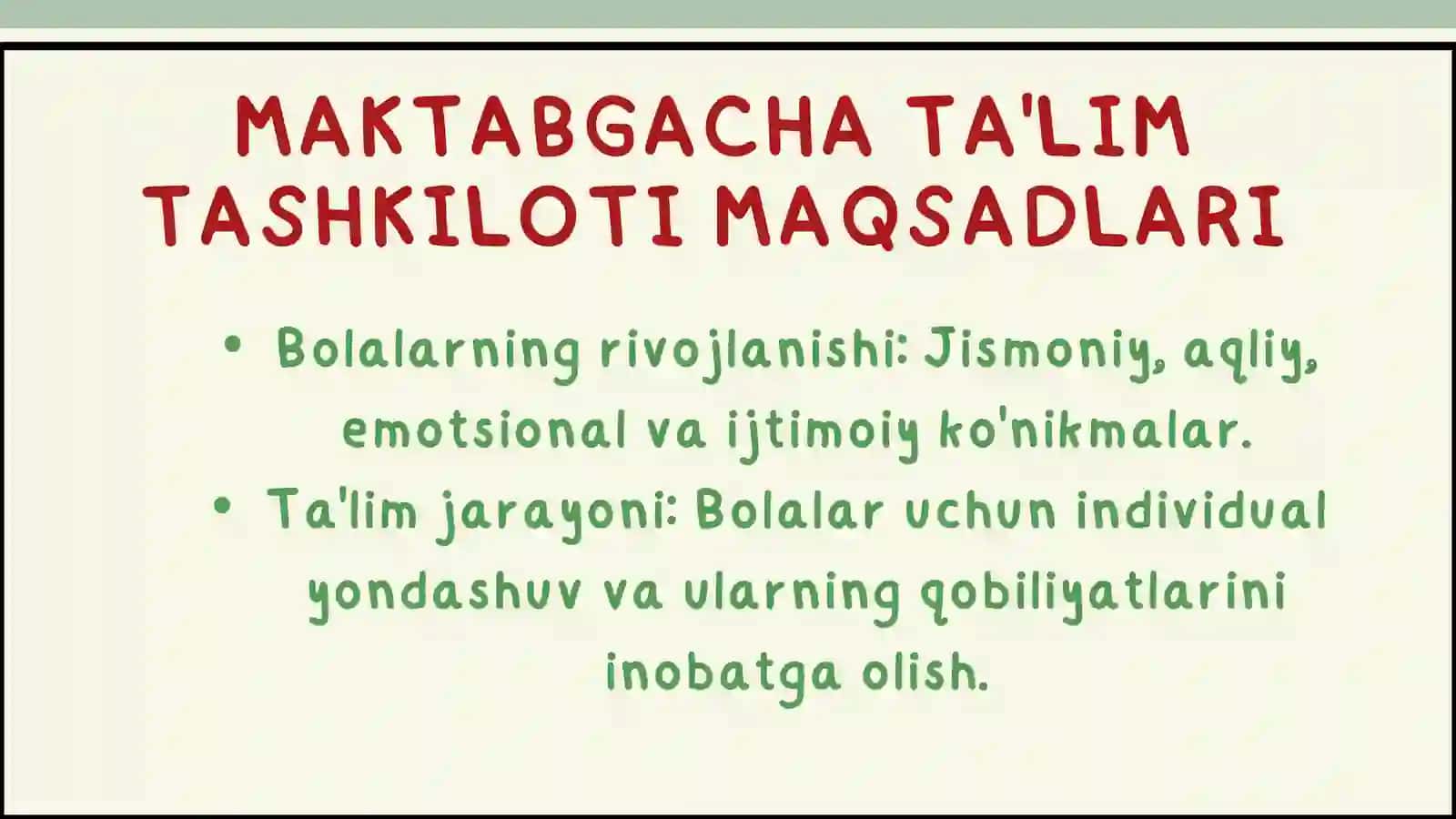 MAKTABGACHA TA'LIM TASHKILOTI RAHBARI 3
