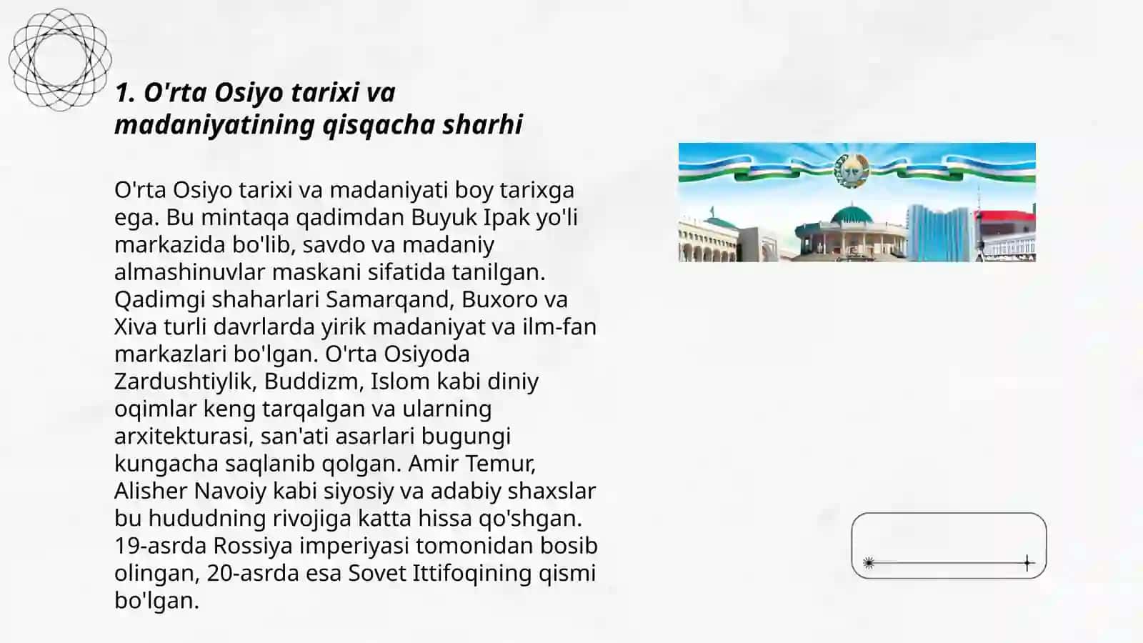 O'rta Osiyo tarixi va madaniyatining qisqacha sharhi 3