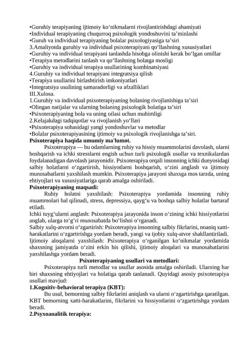 BOLALAR BILAN GURUHIY VA INDIVIDUAL PSIXOTERAPIYA 3