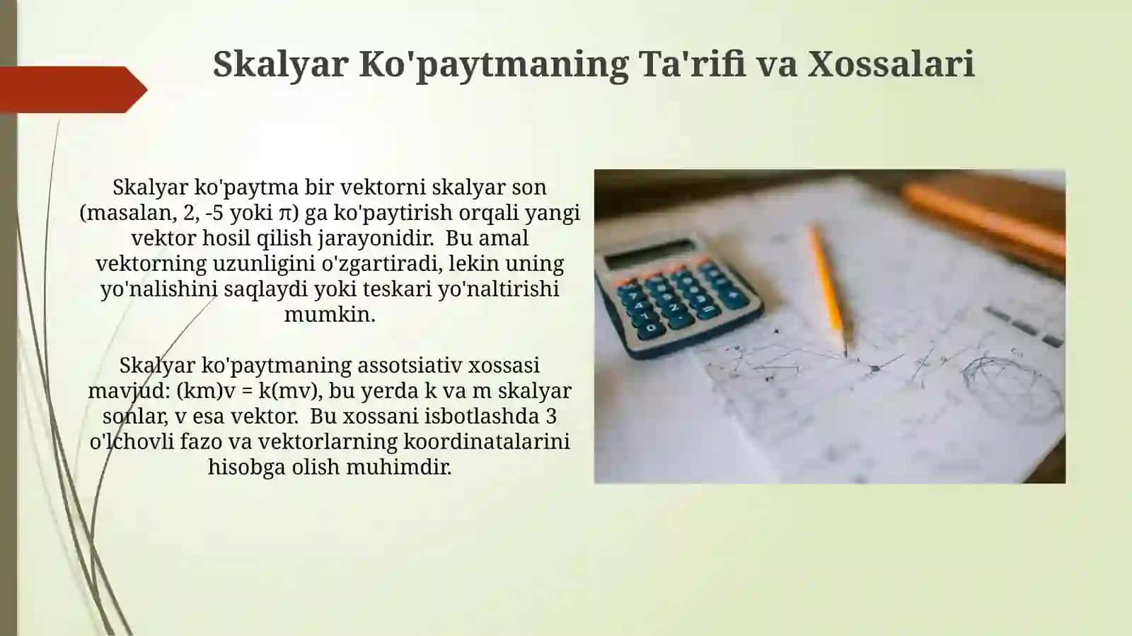 Skalyar Ko'paytmaning Tenglamalar Yechishga Tatbiqlari 3