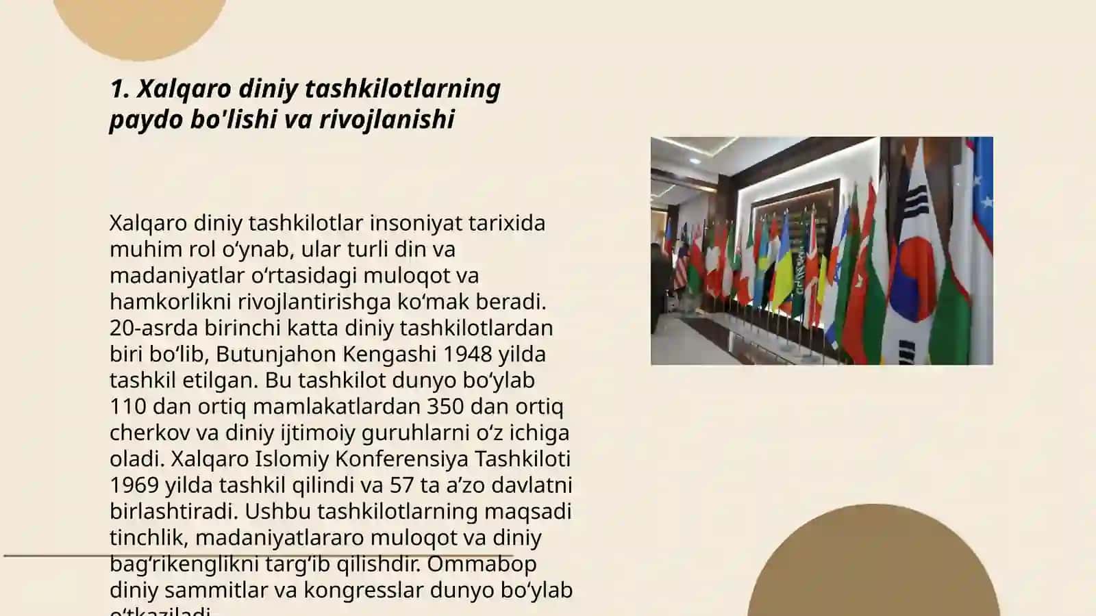 Xalqaro diniy tashkilotlar faoliyatining tarixi va ularning barqaror rivojlanish maqsadlariga erishishdagi ahamiyati 3