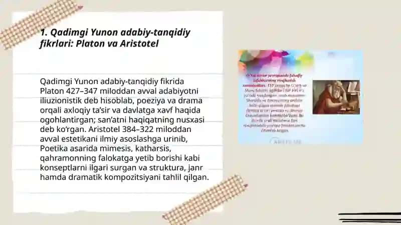 G’arb mumtoz adabiyotida adabiy-tanqidiy fikrlar taraqqiyoti 3