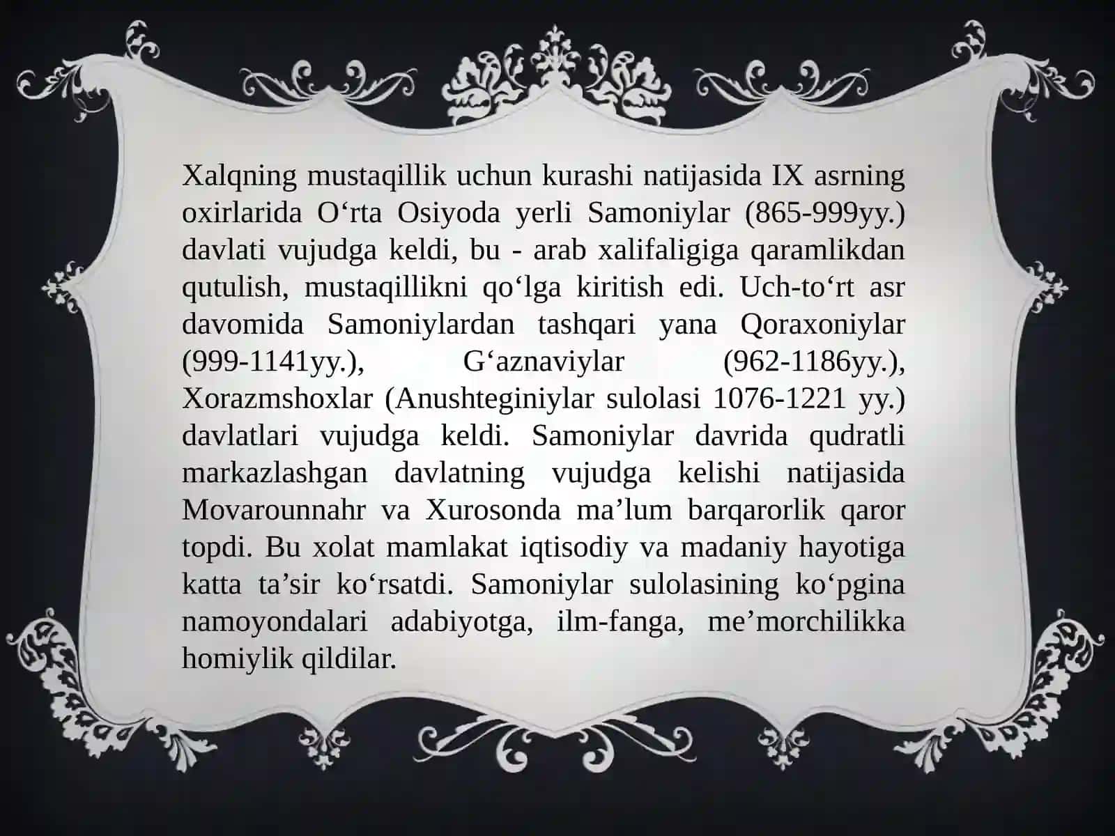 Markaziy Osiyolik qomusiy mutafakkirlarning dunyo sivilizatsiyasida tutgan o‘rni. 3