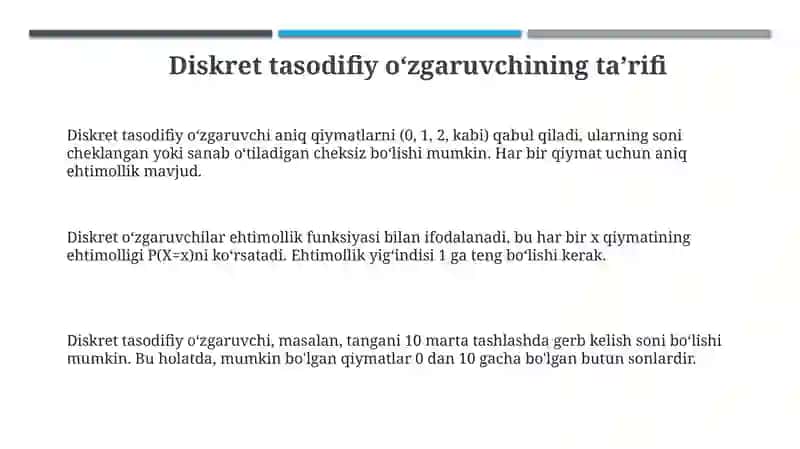 Diskrettasodifiymiqdorningsonlixarasteristikalari 3