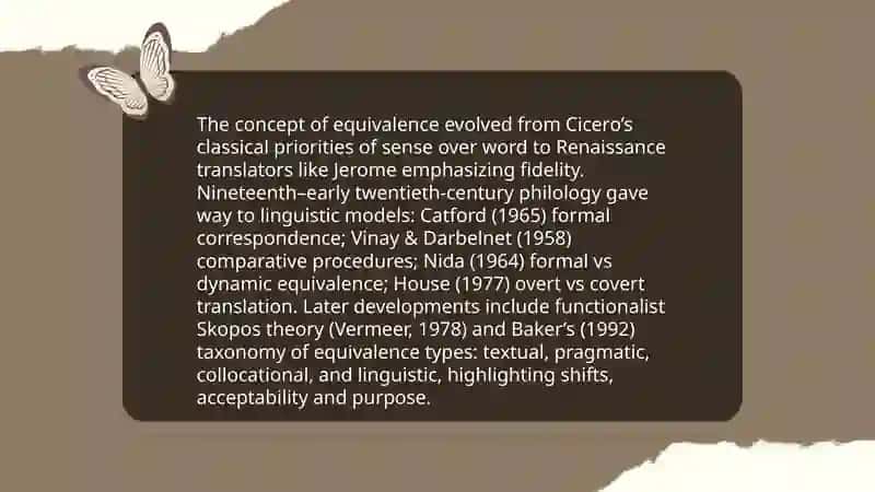 The problem of Equivalency in translation theory and practice 3