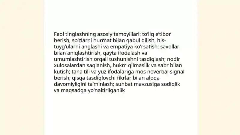 Muloqotda tinglash va sukut madaniyati 3