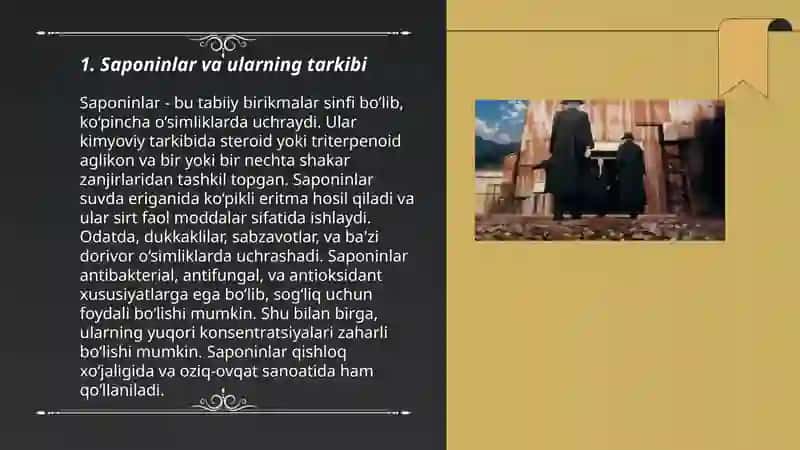 Saponinlarni gemolitik indeksni aniqlash. Manchjurya araliya o’simligi 3