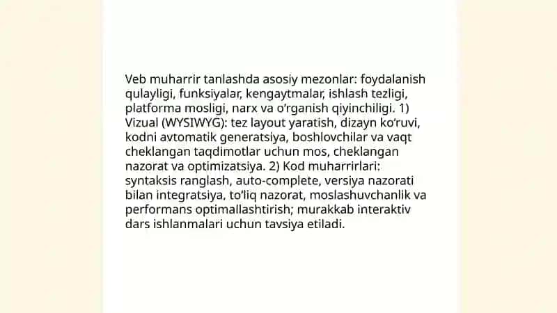 Web muharrirlar orqali raqamli dars ishlanmalar yaratish 3
