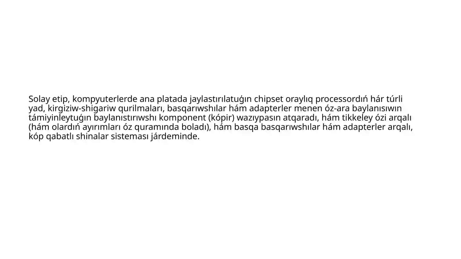 Ana platanıń chipsetleri menen tanısıw 3