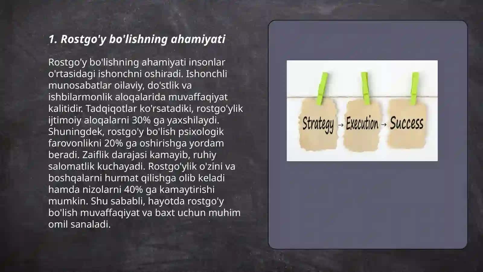 Rostgo'ylik va halollik 3