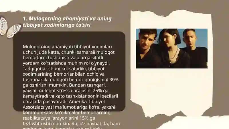 Tibbiyot xodimlari faoliyatida muloqot va muomala.Yetakchilik va rahbarlik 3