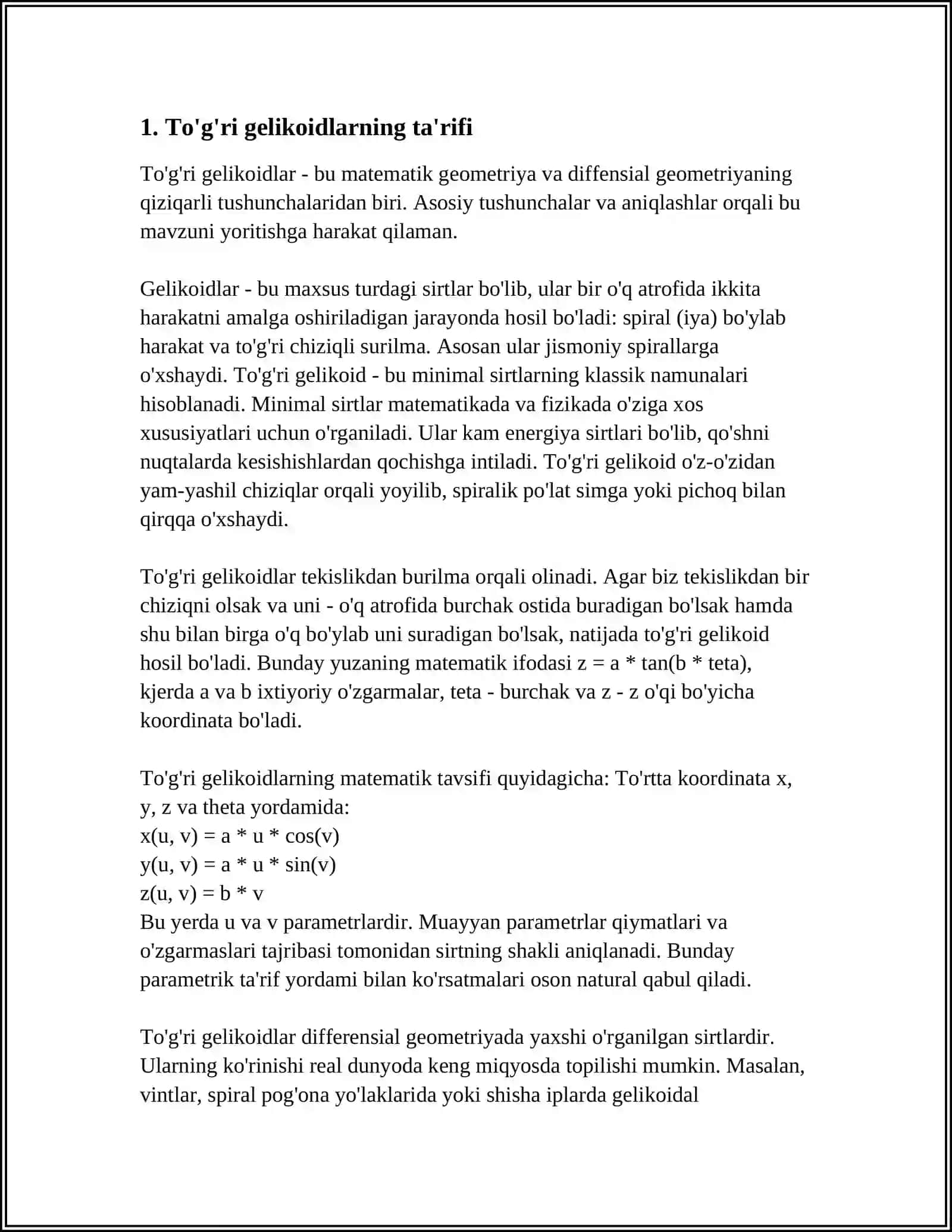 TO‘G‘RI VA QIYSHIQ GELIKOIDLAR 3