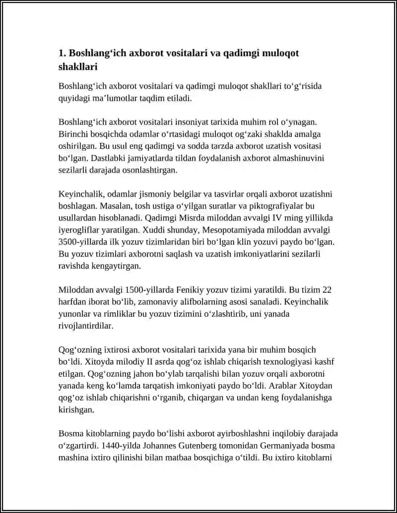 MEDIA VOSITALARINING RIVOJLANISH TARIXI 3