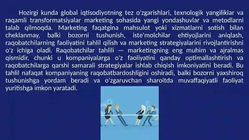 Raqobatchilar tahlili 3