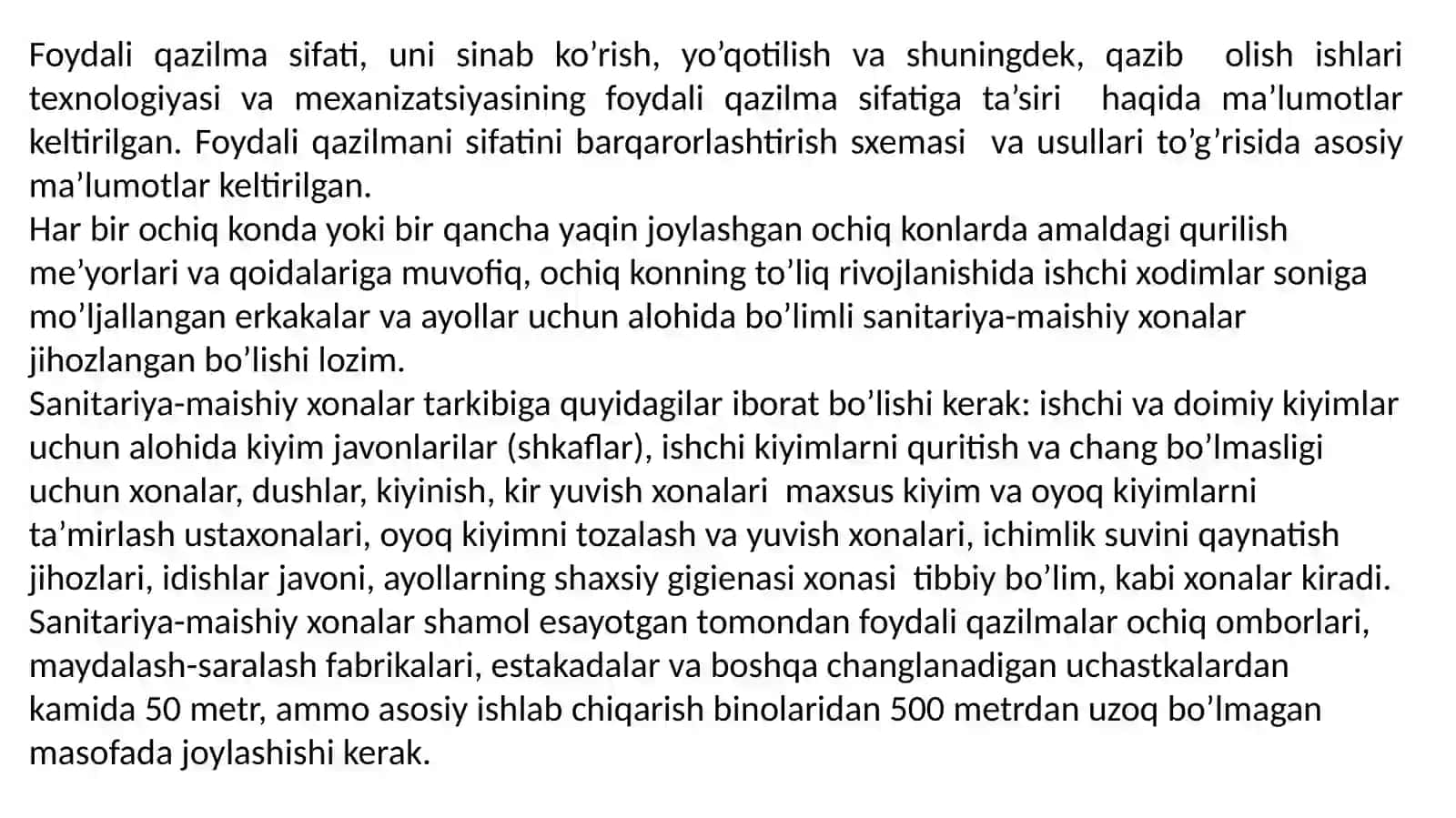 Ochiq ma’danli konlarni o’zlashtirishda mehnat xavfsizligi 3