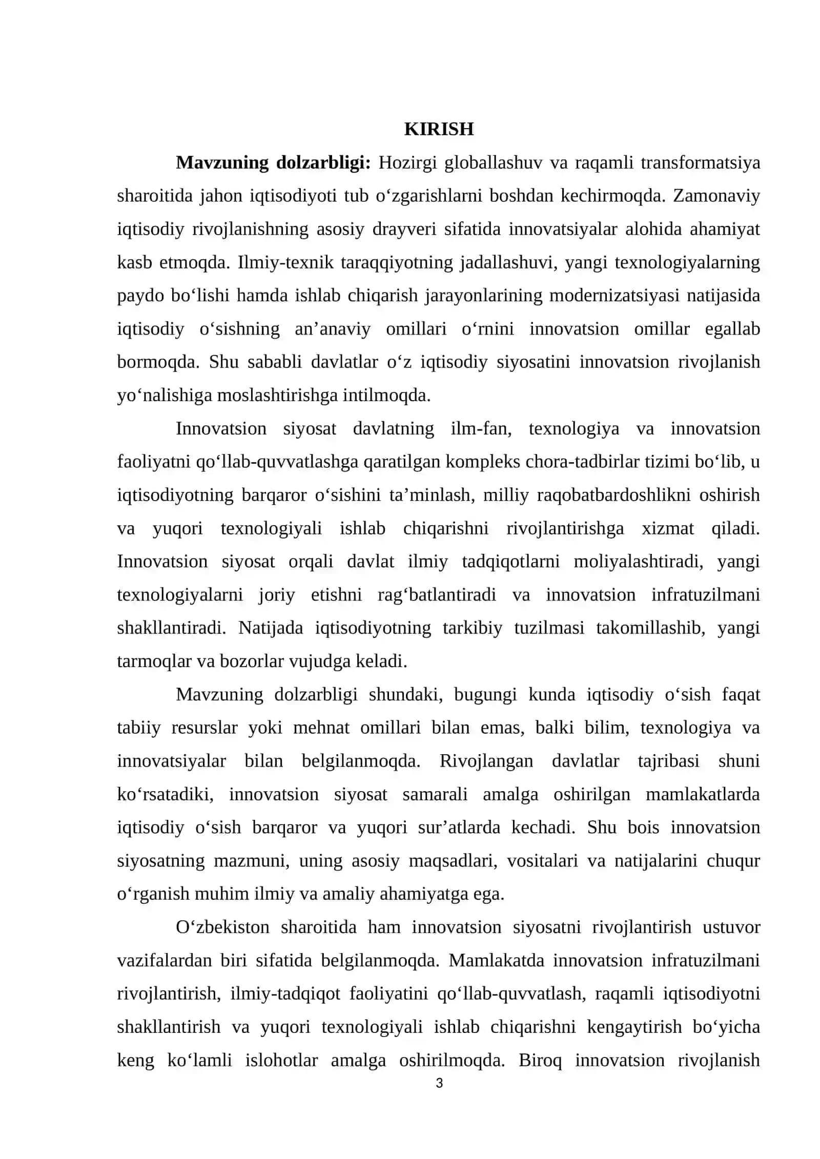 INNOVATION ECONOMICS 3