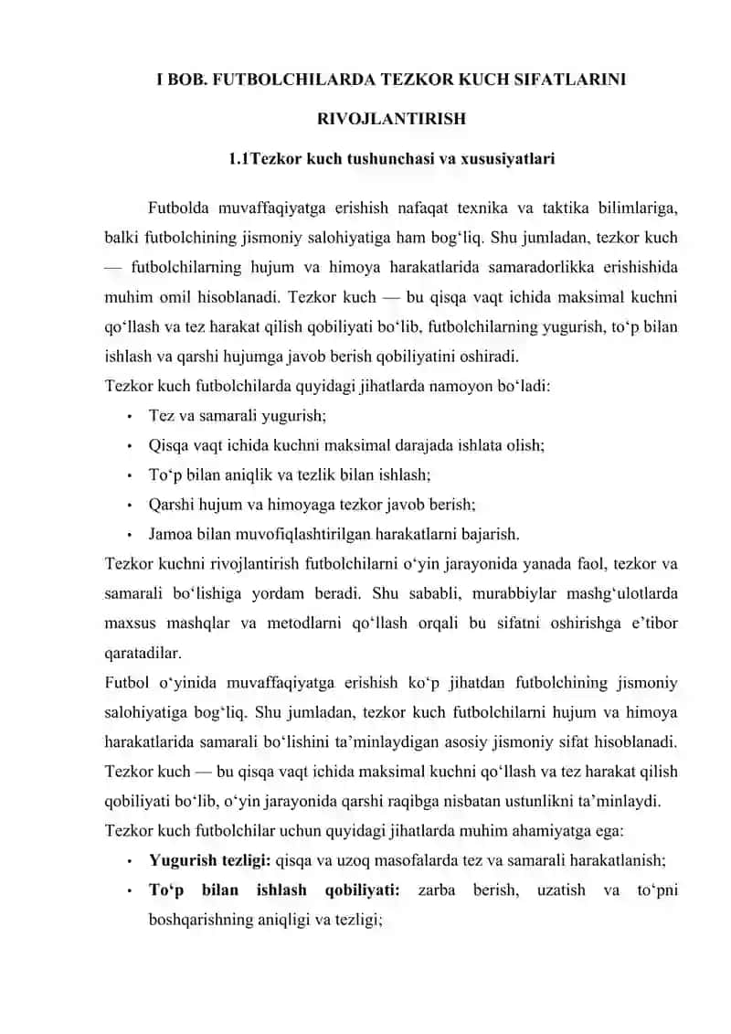 Futbolchilarda tezkor kuch sifatlarini rivojlantirishda qo'llaniladigan vosita va metodlarni takomillashtirish 3