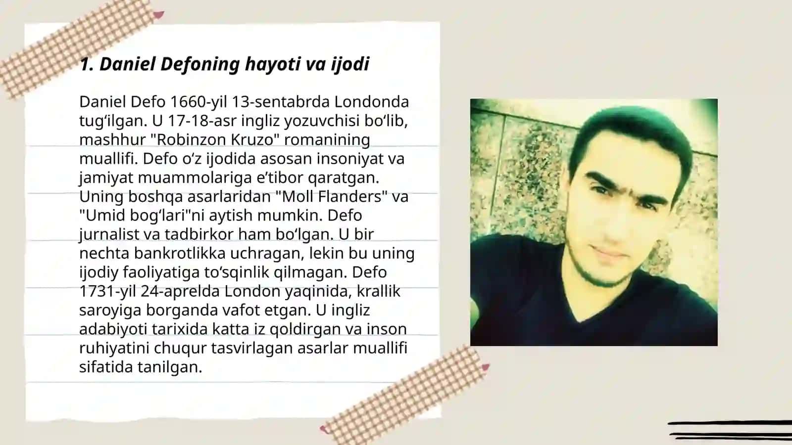 Daniel Defo ijodi 3