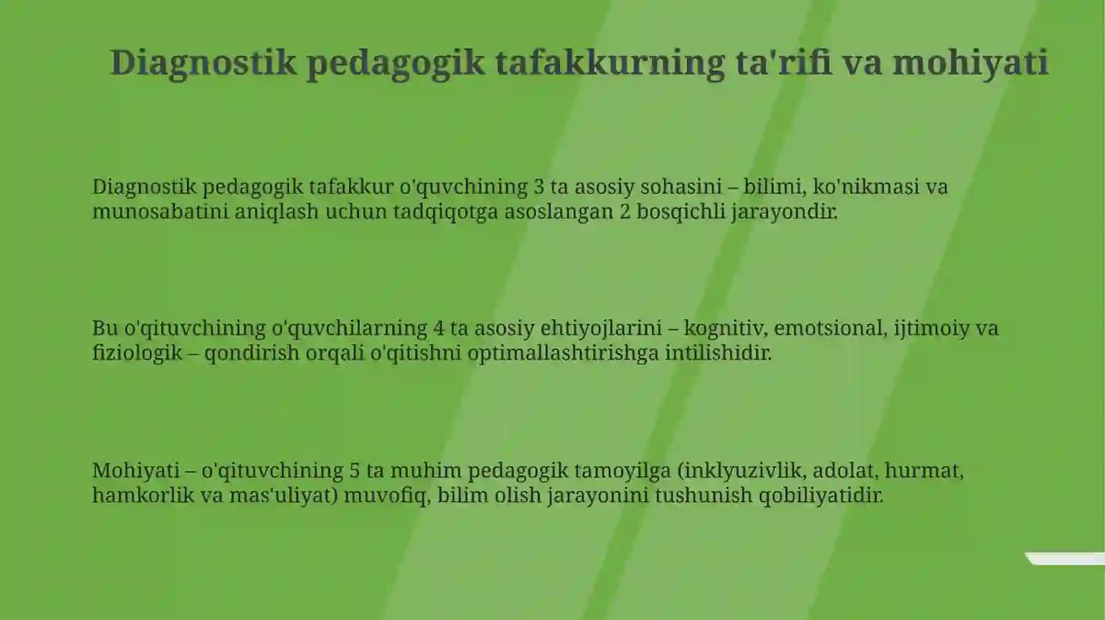 Diagnostik pedagogik fikrlash 3