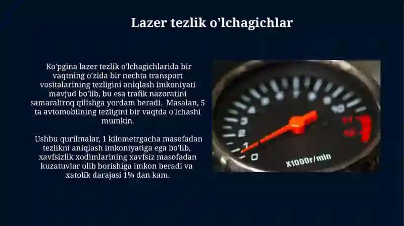 Lazer tezlik o'lchagichlar 3