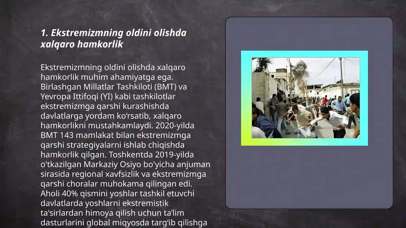Jahon hamjamiyatining ekstremizm va terrorizmiga garshi kurash tajribasi 3
