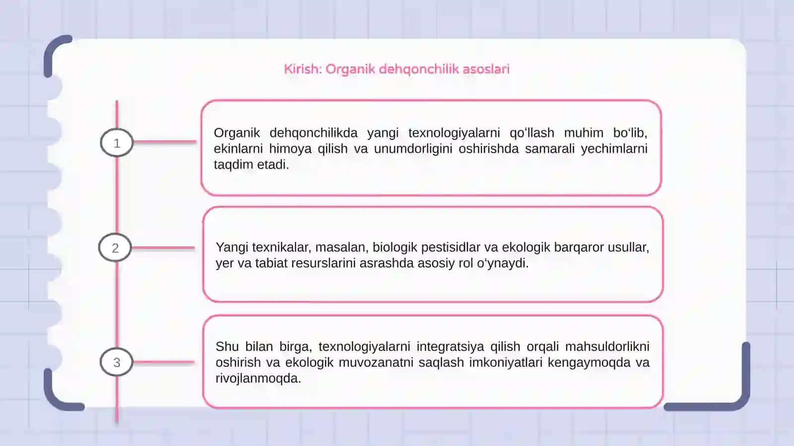 Organik dehqonchilikda ekin yetishtirish texnologiyalari 3