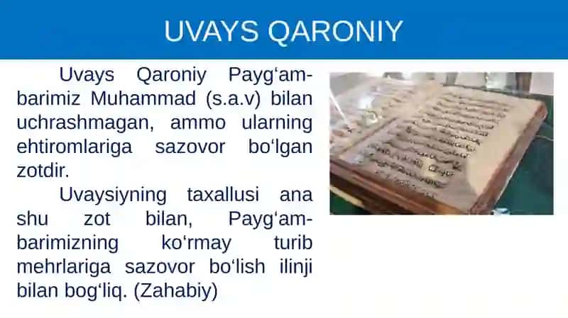 "Jahon 777otin Uvaysiy" 3