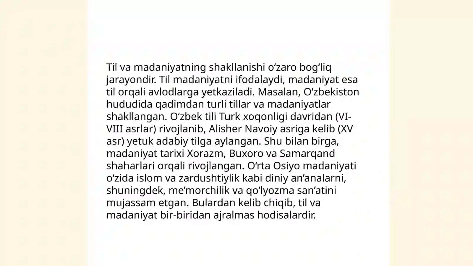 Til va madaniyatning oʻzaro aloqasi 3