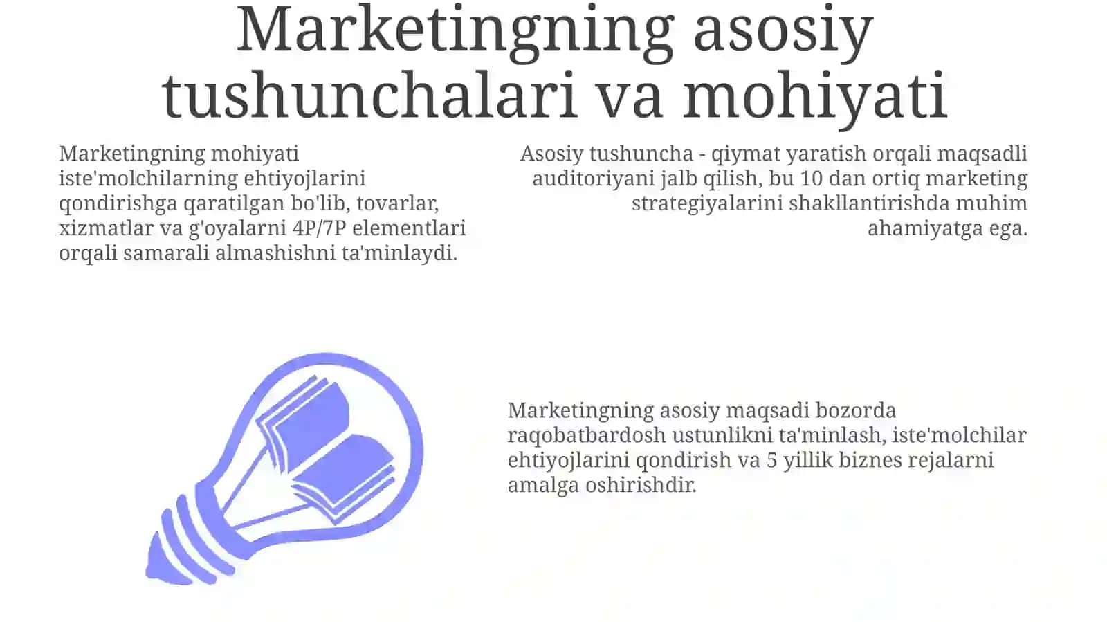 Axborot-kutubxona faoliyati marketingi: asosiy tushunchalari, mohiyati va turlari 3