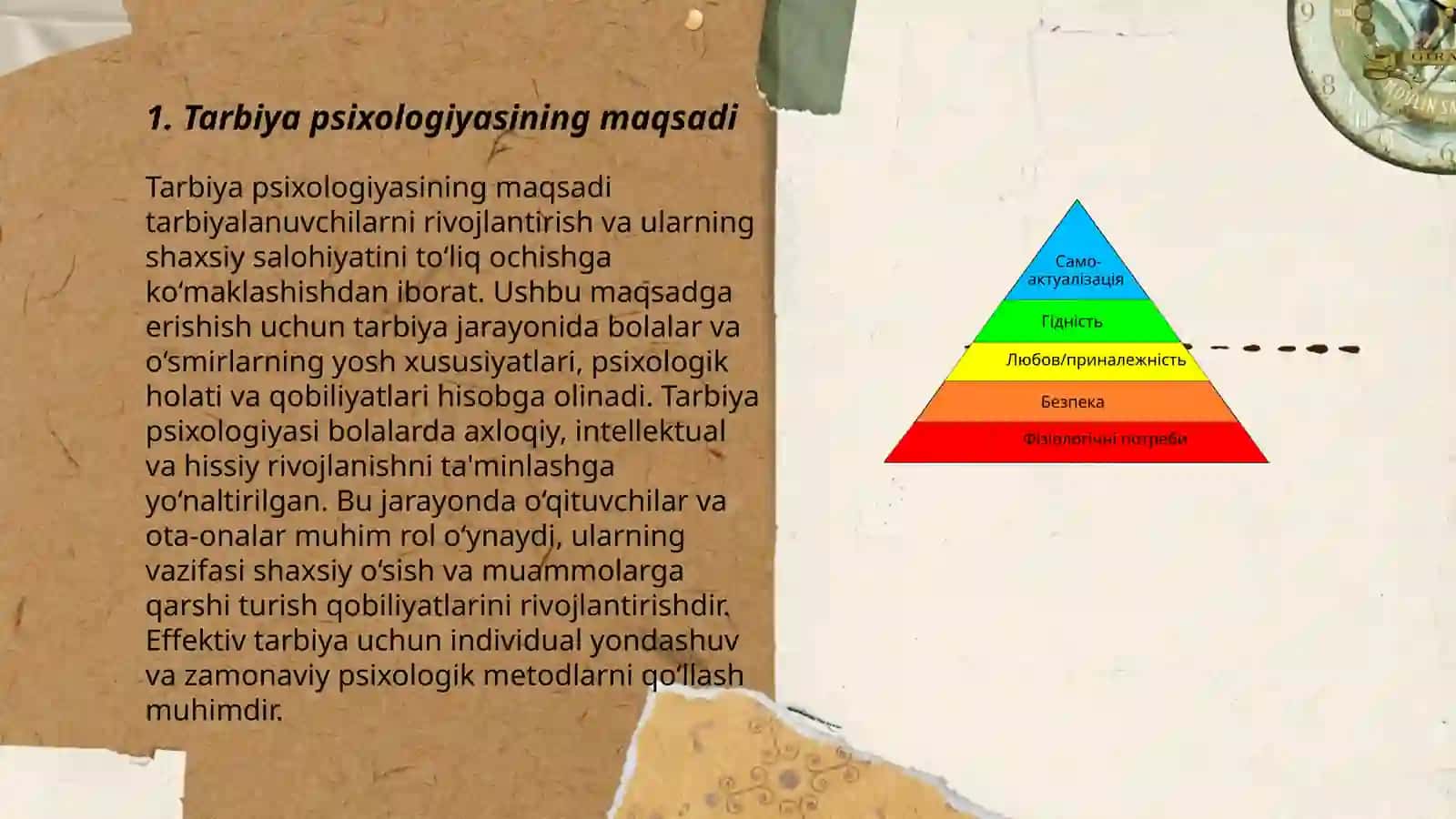 Tarbiya psixologiyasi maqsadi vazifalari va metodlari 3