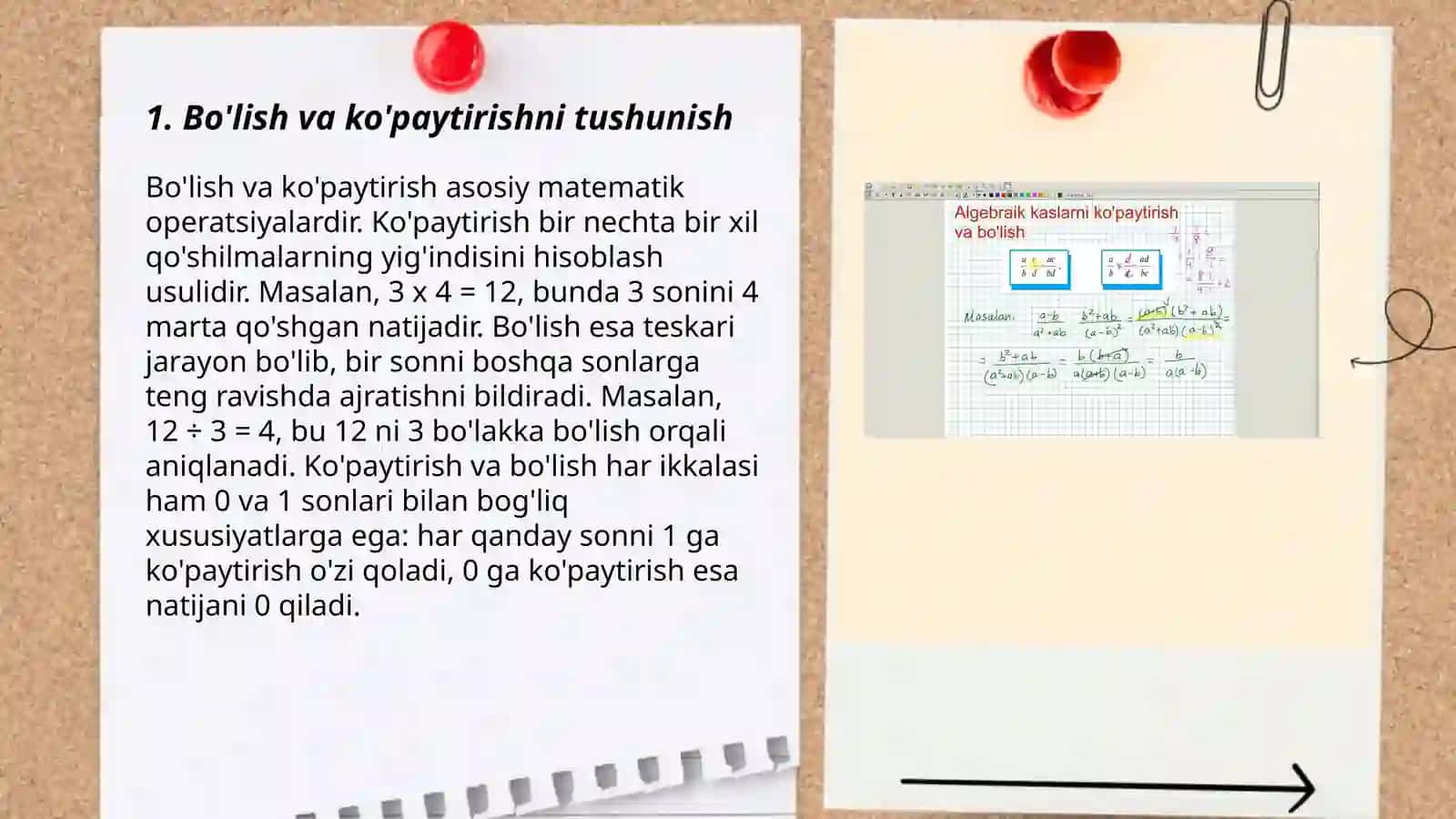 Bo'lish va ko'paytirish 3