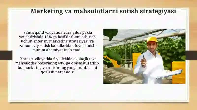 Marketing va mahsulotlarni sotish strategiyasi 3