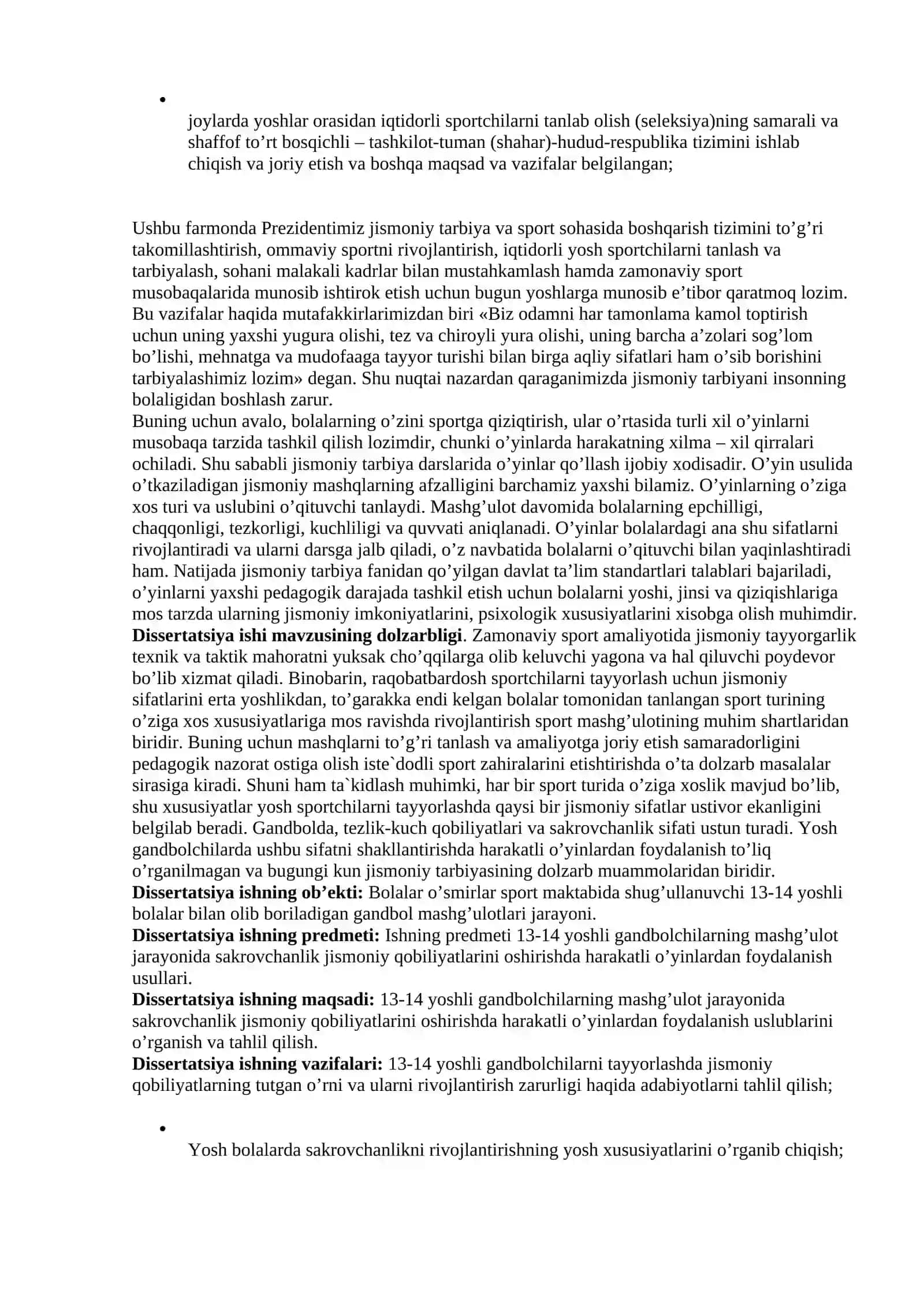 Sakrovchanlikning namoyon bo’lishida kuch va tezlik-kuch qobiliyatlarining o’rni 3