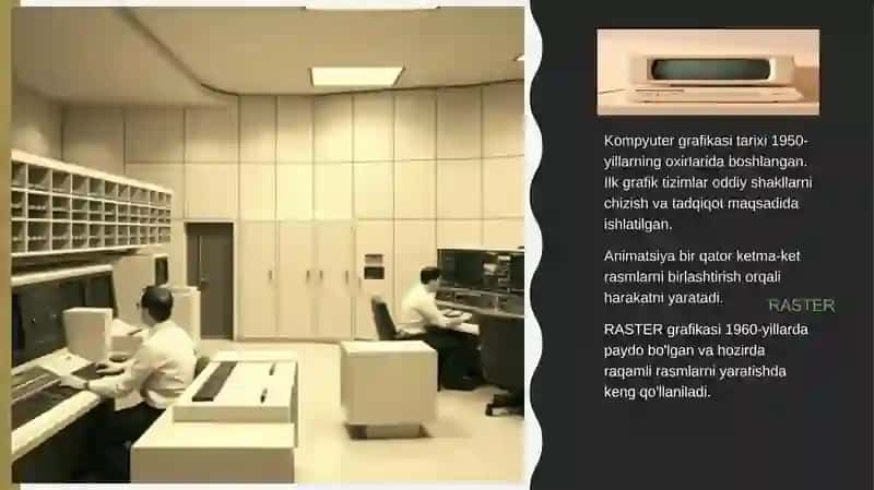 Kompyuter grafikasining dastlabki rivojlanish bosqichlari 3