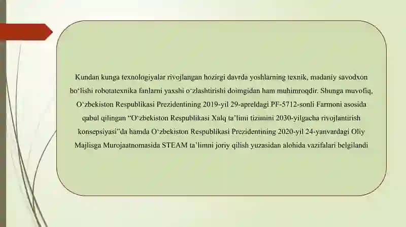Zamonaviy STEAM yondashuvi – davr talabi. 3