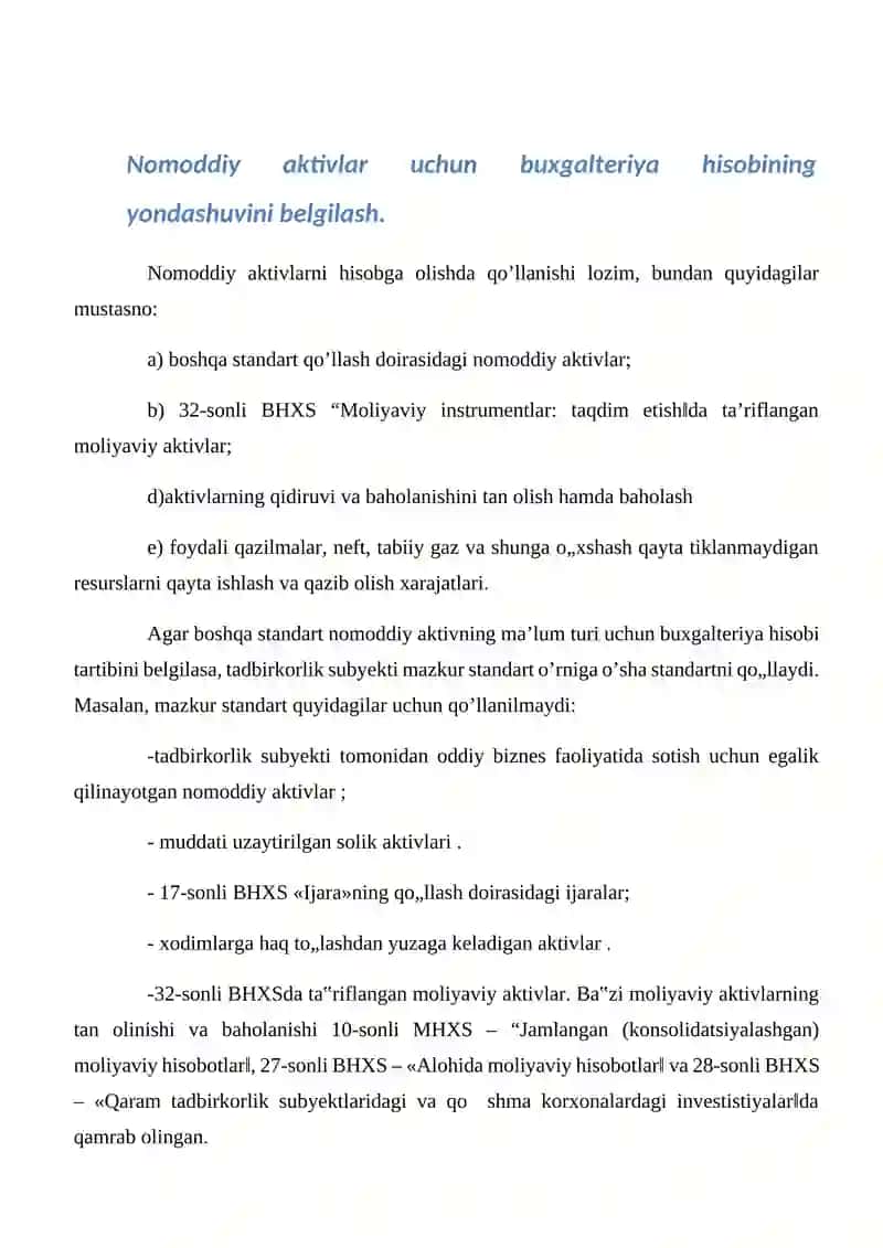 "Moliyaviy hisobning xalqaro standartlari" 3