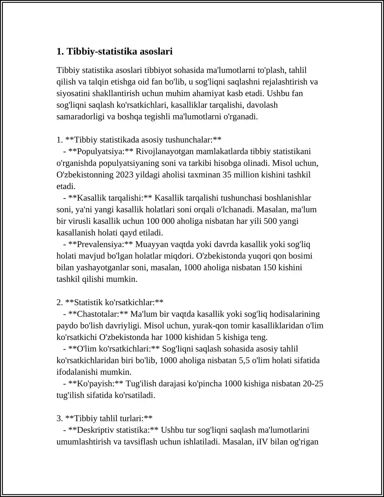 Tibbiy-statistika asoslari 3