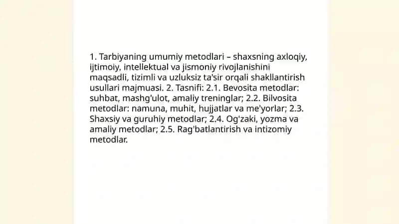 Tarbiyaning umumiy metodlari 3