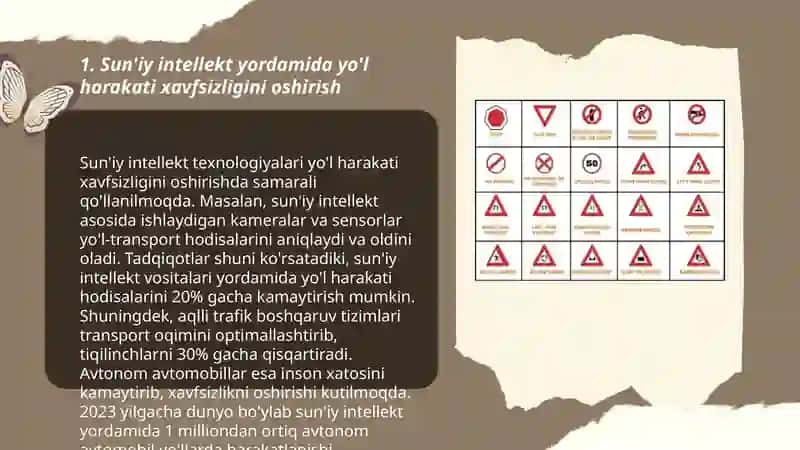 Sun'iy intellekt yordamida yo'l harakati xavfsizligini oshirish 3